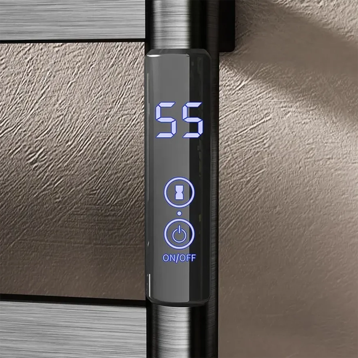 Sèche-serviettes électrique gun métal